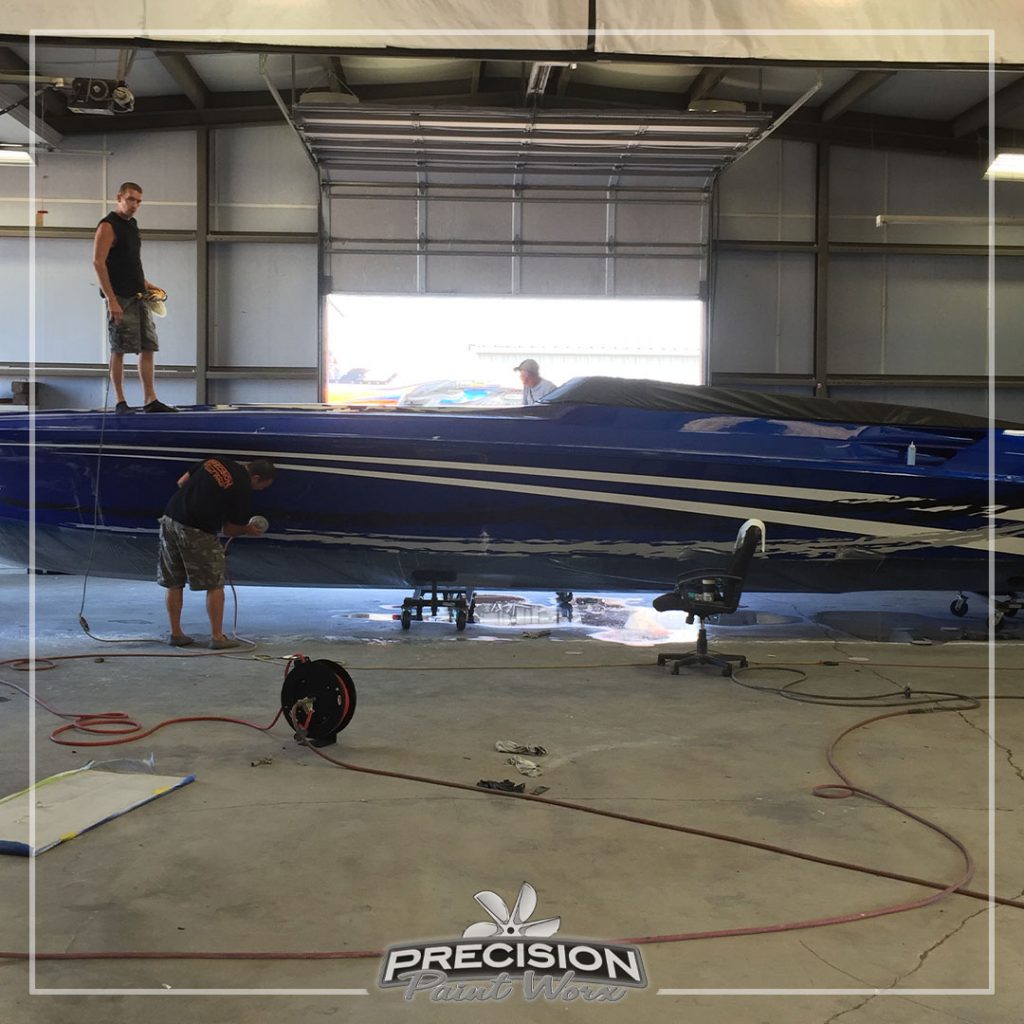42 Fountain Powerboat | Precision Paint Worx